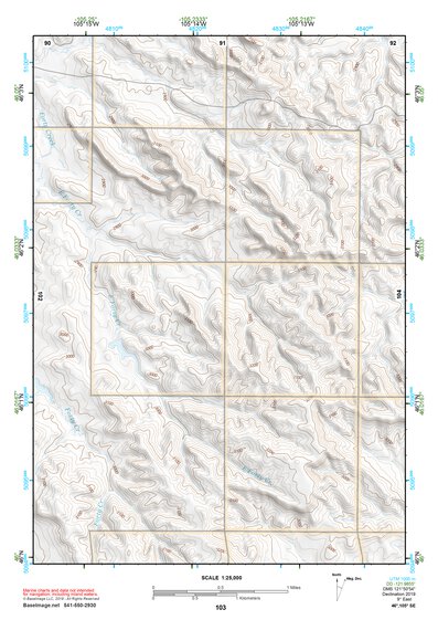 46105SE Page 103 Miles City Topo Preview 1