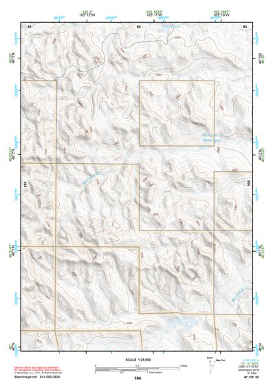 46105SE Page 104 Miles City Topo Preview 1