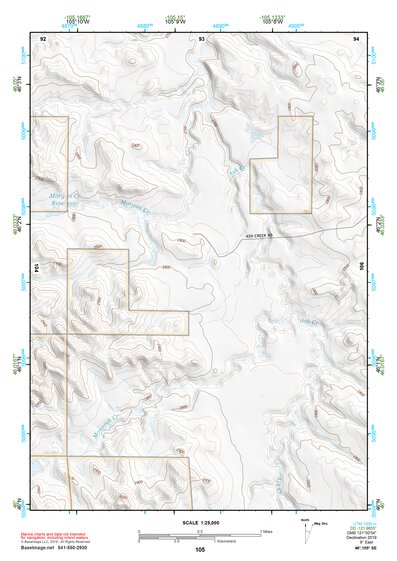 46105SE Page 105 Miles City Topo Preview 1