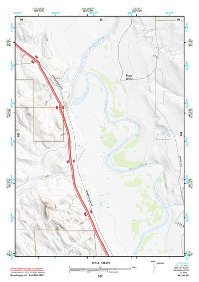 46105SE Page 107 Miles City Topo Preview 1