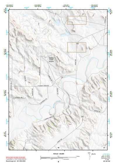 46105SW Page 4 Miles City Topo Preview 1