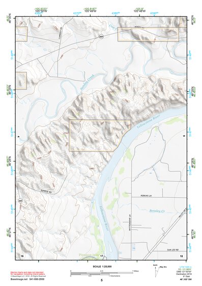 46105SW Page 5 Miles City Topo Preview 1