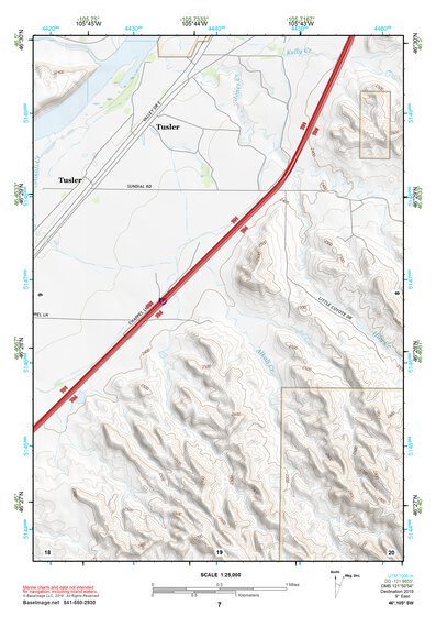 46105SW Page 7 Miles City Topo Preview 1