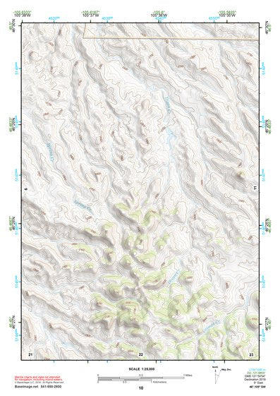 46105SW Page 10 Miles City Topo Preview 1