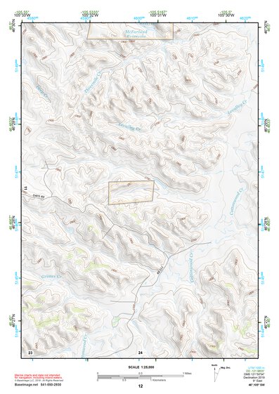 46105SW Page 12 Miles City Topo Preview 1