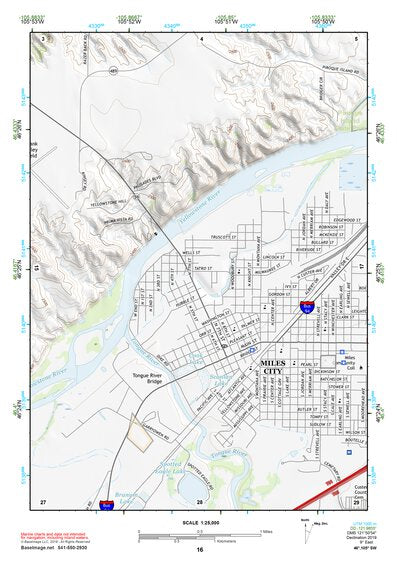 46105SW Page 16 Miles City Topo Preview 1