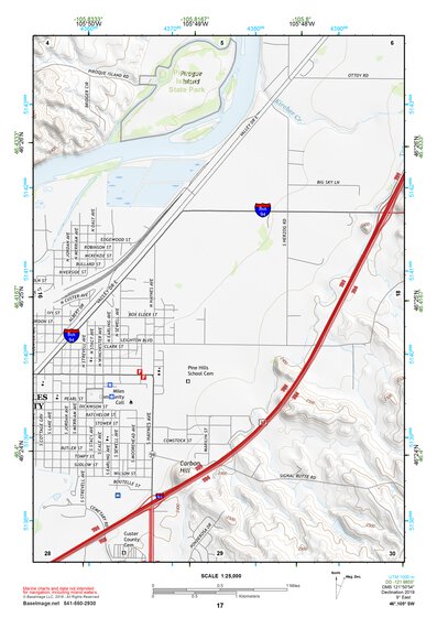46105SW Page 17 Miles City Topo Preview 1