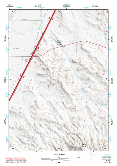 46105SW Page 18 Miles City Topo Preview 1