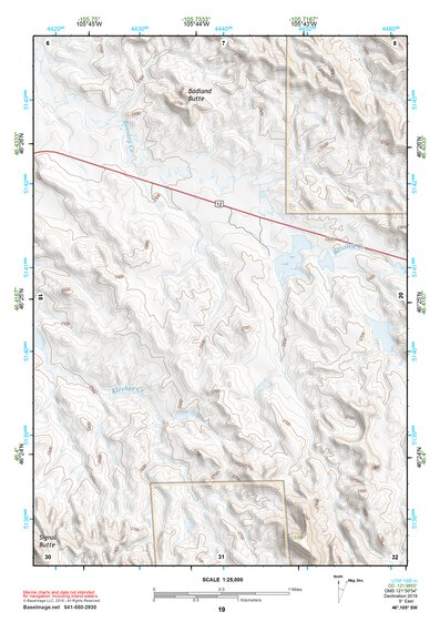 46105SW Page 19 Miles City Topo Preview 1