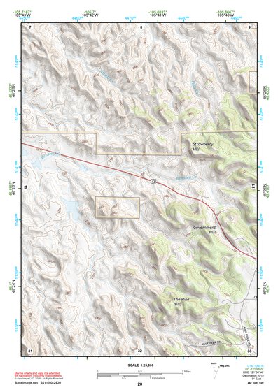 46105SW Page 20 Miles City Topo Preview 1