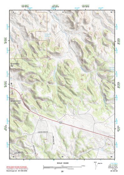 46105SW Page 21 Miles City Topo Preview 1
