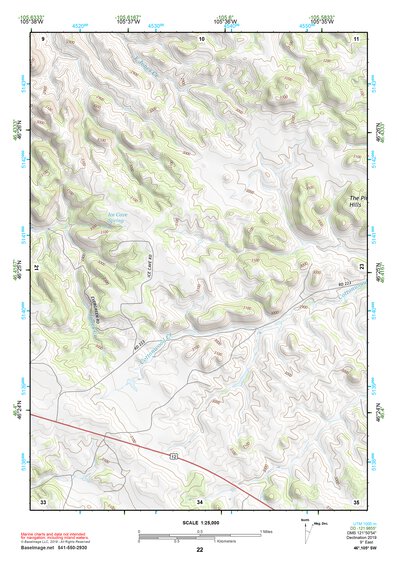 46105SW Page 22 Miles City Topo Preview 1