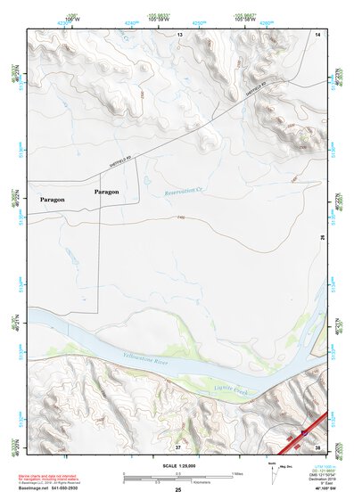 46105SW Page 25 Miles City Topo Preview 1