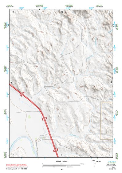 46105SW Page 30 Miles City Topo Preview 1