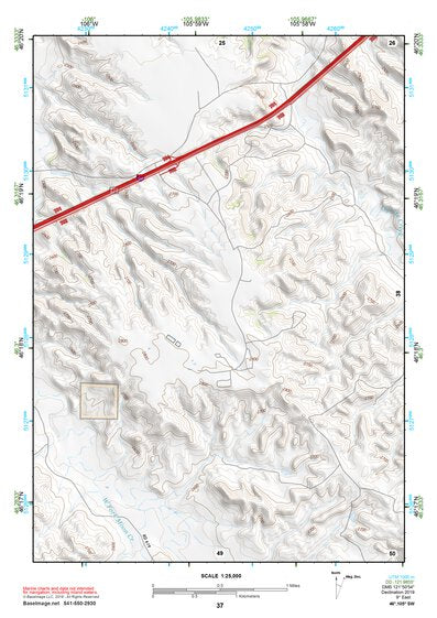 46105SW Page 37 Miles City Topo Preview 1