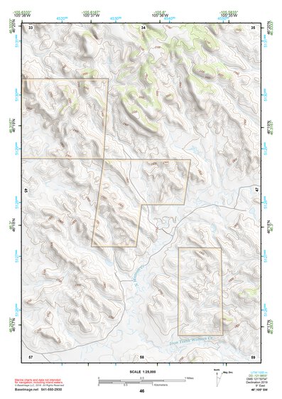 46105SW Page 46 Miles City Topo Preview 1