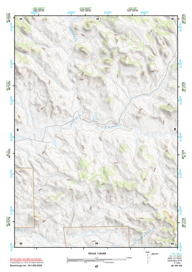 46105SW Page 47 Miles City Topo Preview 1