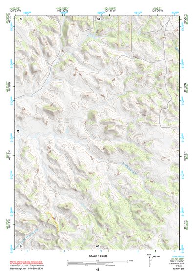 46105SW Page 48 Miles City Topo Preview 1