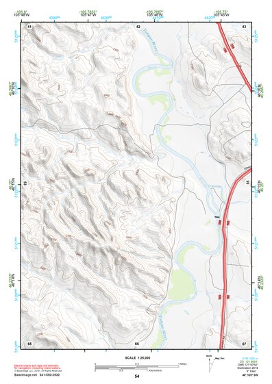 46105SW Page 54 Miles City Topo Preview 1
