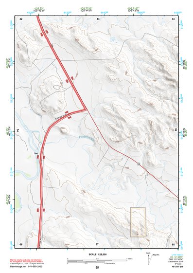 46105SW Page 55 Miles City Topo Preview 1
