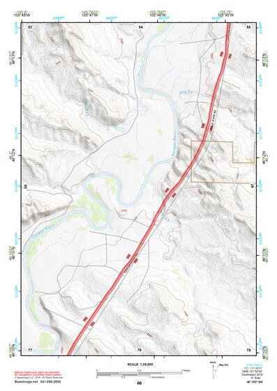 46105SW Page 66 Miles City Topo Preview 1