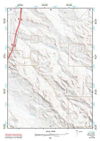 46105SW Page 67 Miles City Topo Preview 1