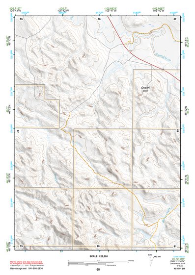 46105SW Page 68 Miles City Topo Preview 1