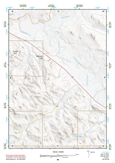 46105SW Page 69 Miles City Topo Preview 1
