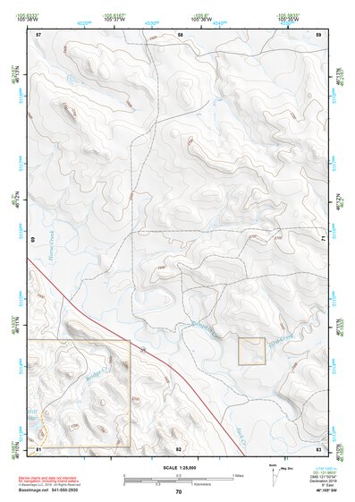 46105SW Page 70 Miles City Topo Preview 1
