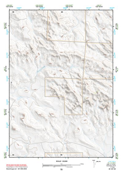 46105SW Page 72 Miles City Topo Preview 1
