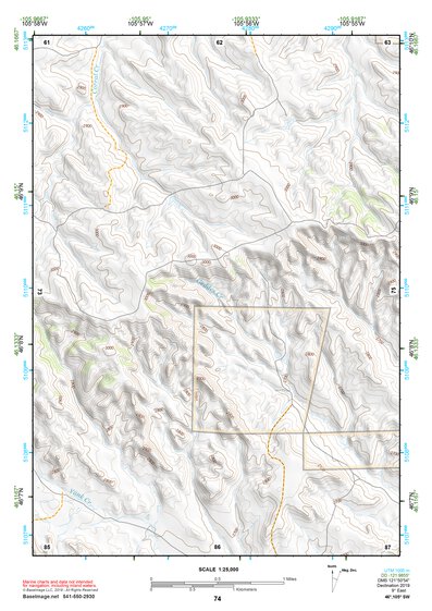46105SW Page 74 Miles City Topo Preview 1