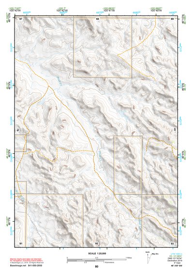 46105SW Page 80 Miles City Topo Preview 1