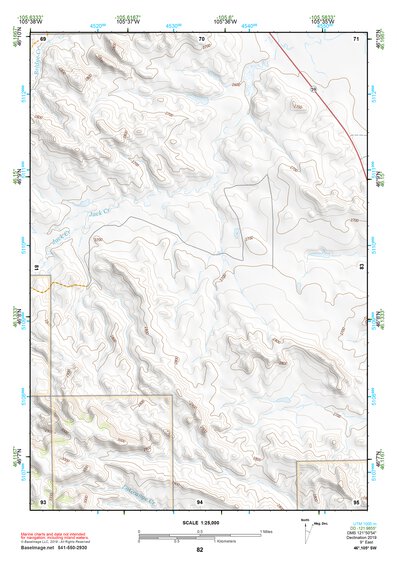 46105SW Page 82 Miles City Topo Preview 1