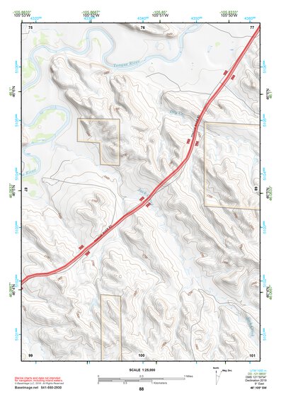 46105SW Page 88 Miles City Topo Preview 1