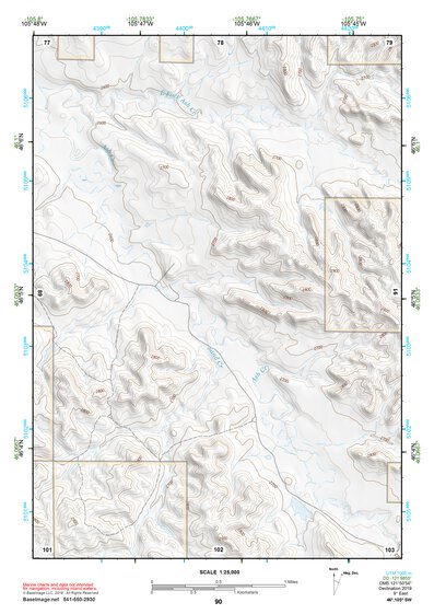 46105SW Page 90 Miles City Topo Preview 1