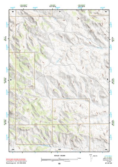 46105SW Page 93 Miles City Topo Preview 1