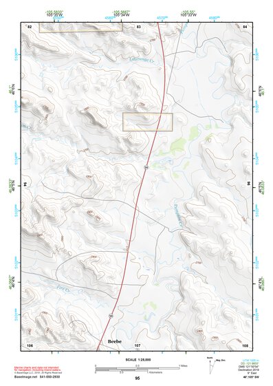 46105SW Page 95 Miles City Topo Preview 1