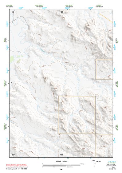 46105SW Page 96 Miles City Topo Preview 1