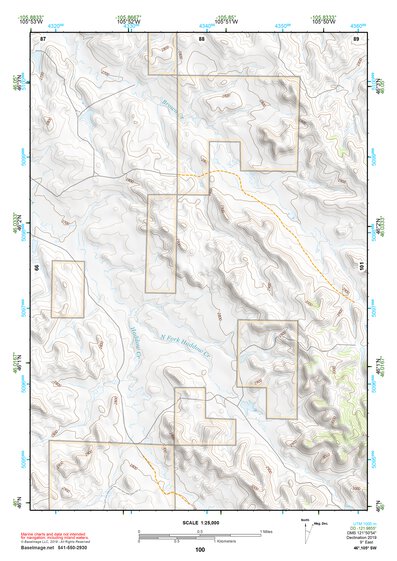 46105SW Page 100 Miles City Topo Preview 1