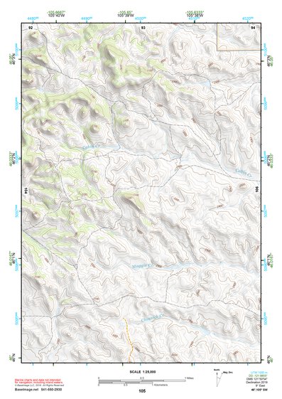 46105SW Page 105 Miles City Topo Preview 1