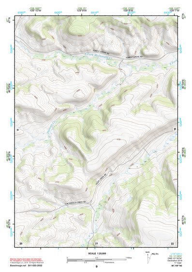 46109NE Page 9 Big Snowy Mountains Topo Preview 1