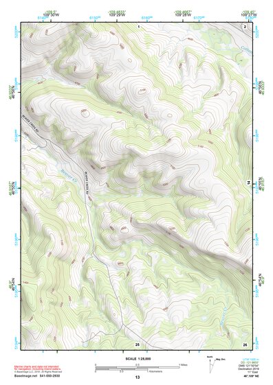 46109NE Page 13 Big Snowy Mountains Topo Preview 1