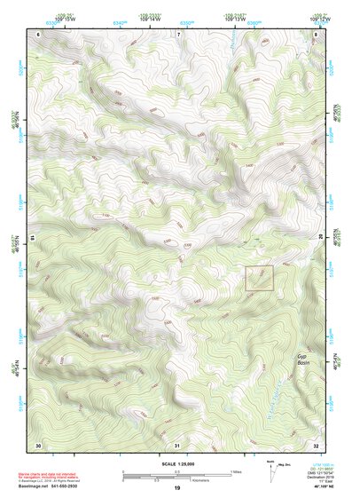 46109NE Page 19 Big Snowy Mountains Topo Preview 1