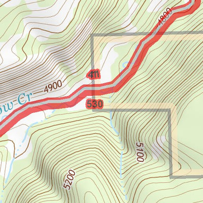 46109NE Page 46 Big Snowy Mountains Topo Preview 3