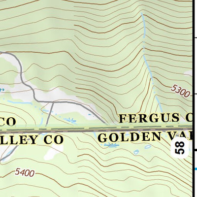 46109NE Page 57 Big Snowy Mountains Topo Preview 3