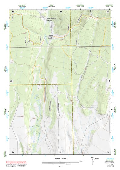 46109NE Page 63 Big Snowy Mountains Topo Preview 1