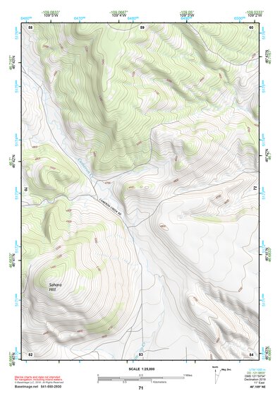 46109NE Page 71 Big Snowy Mountains Topo Preview 1