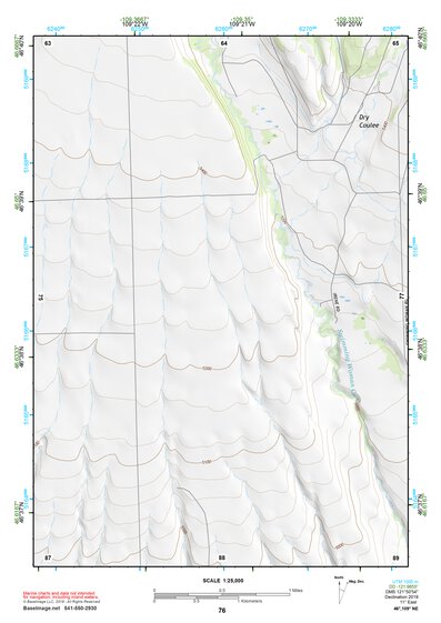 46109NE Page 76 Big Snowy Mountains Topo Preview 1
