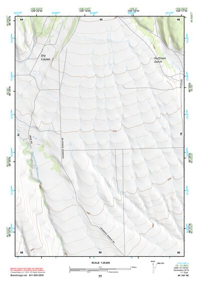 46109NE Page 77 Big Snowy Mountains Topo Preview 1