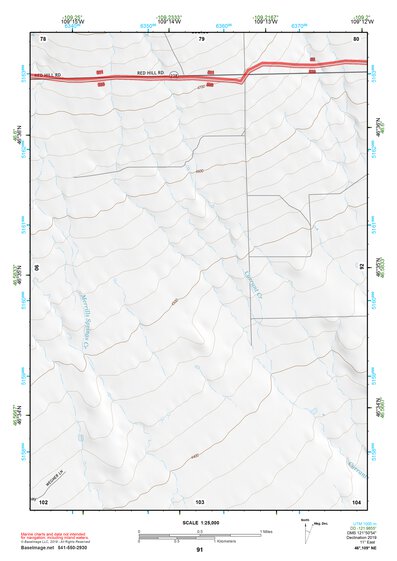 46109NE Page 91 Big Snowy Mountains Topo Preview 1